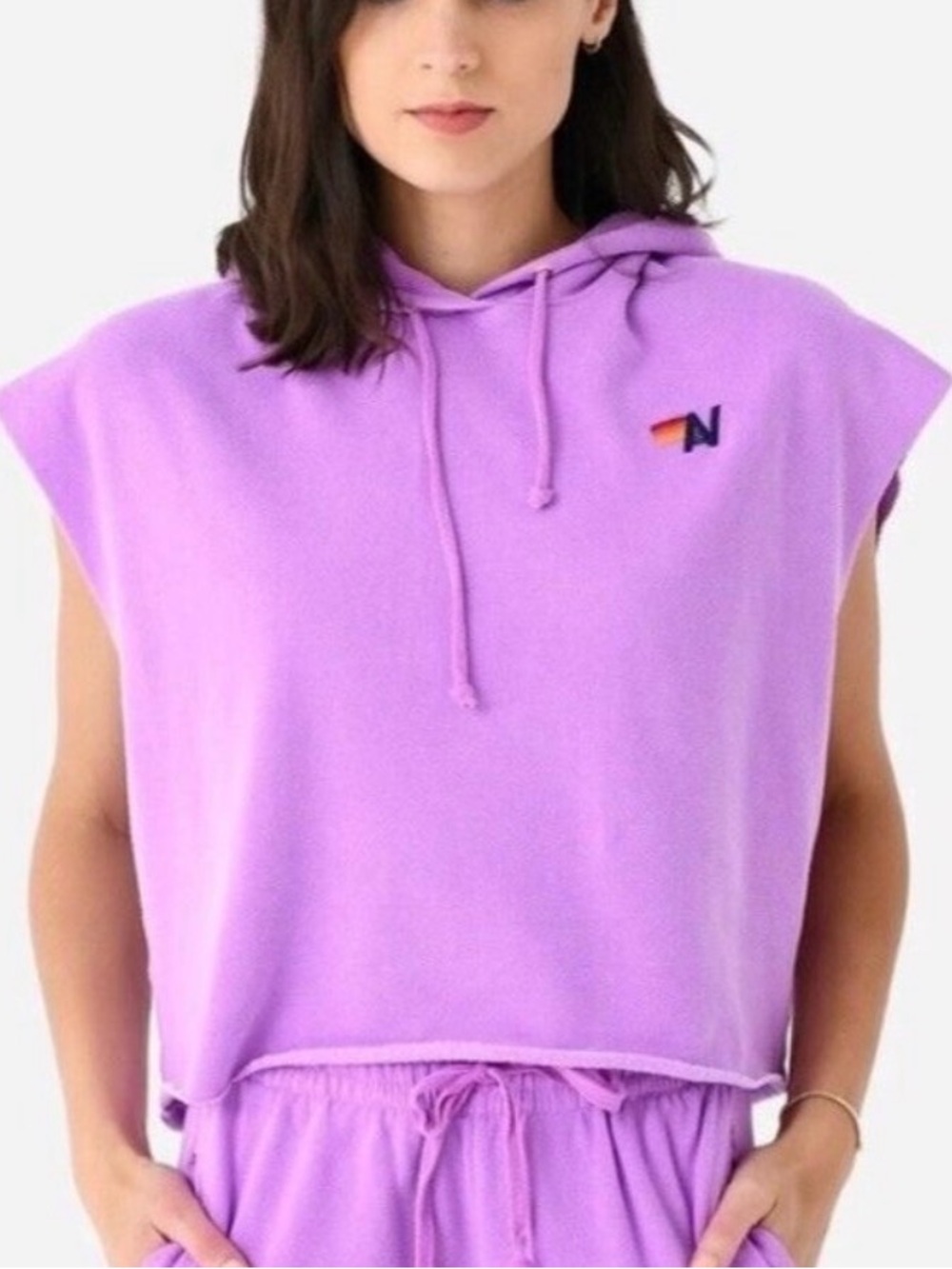 Aviator Nation Sleeveless Hoodie Medium